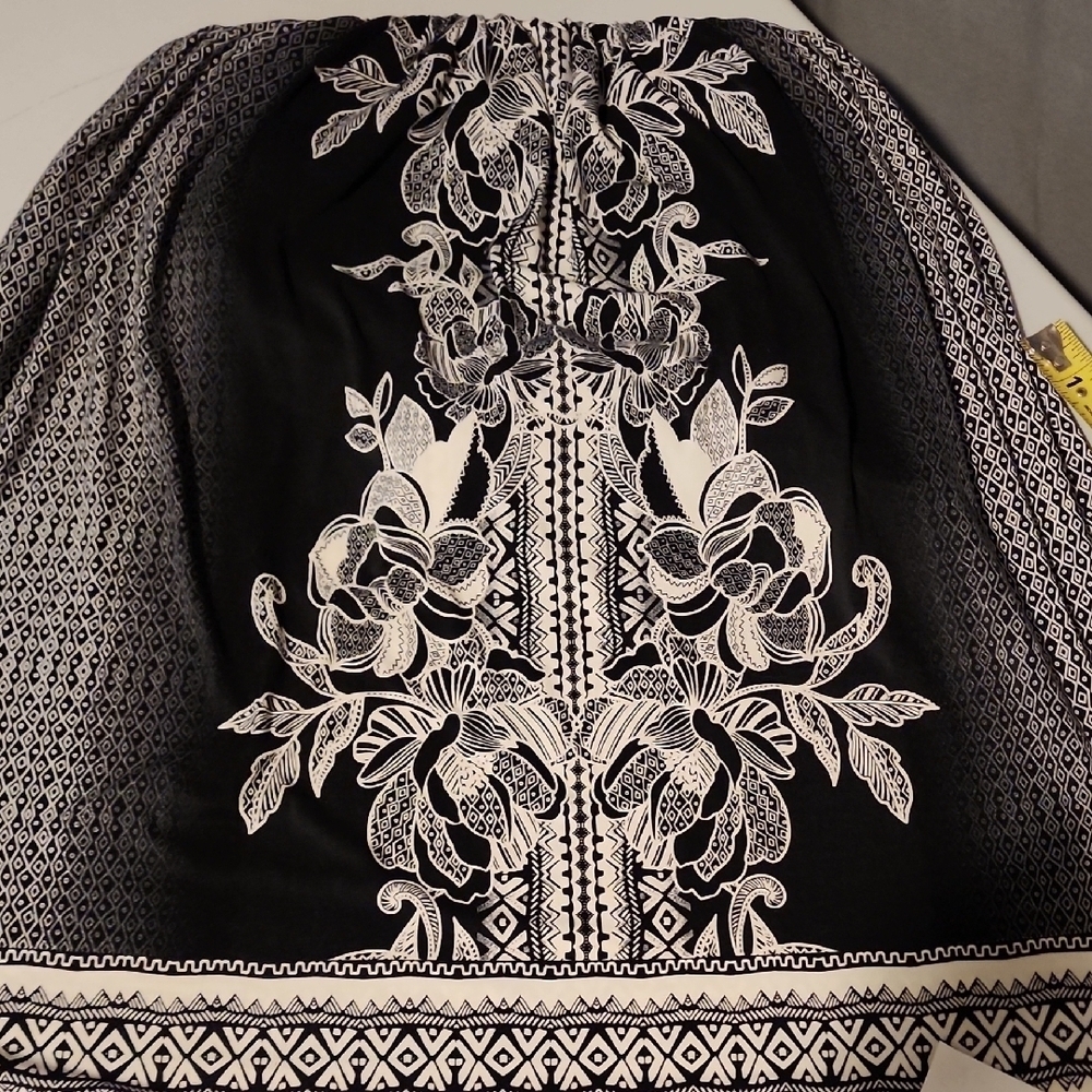 Soma Black and White Halter Sheath Maxi Dress - Picture 8 of 8